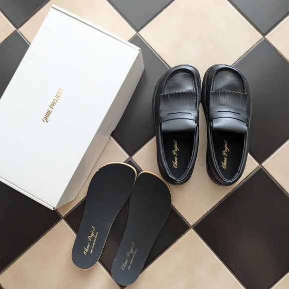 Ohne Project Luma Barefoot Loafers in Black size 37 Vegan Leather - Picture 3 of 7